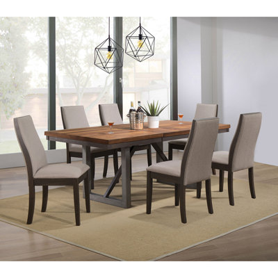 Holloway Natural Walnut And Dining Set