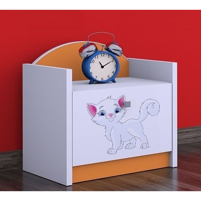 Gannon Nightstand, Orange