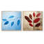 Azure Asymmetry Leaf Chronicles - ensemble de 2 feuilles carrées-285656302-285656298