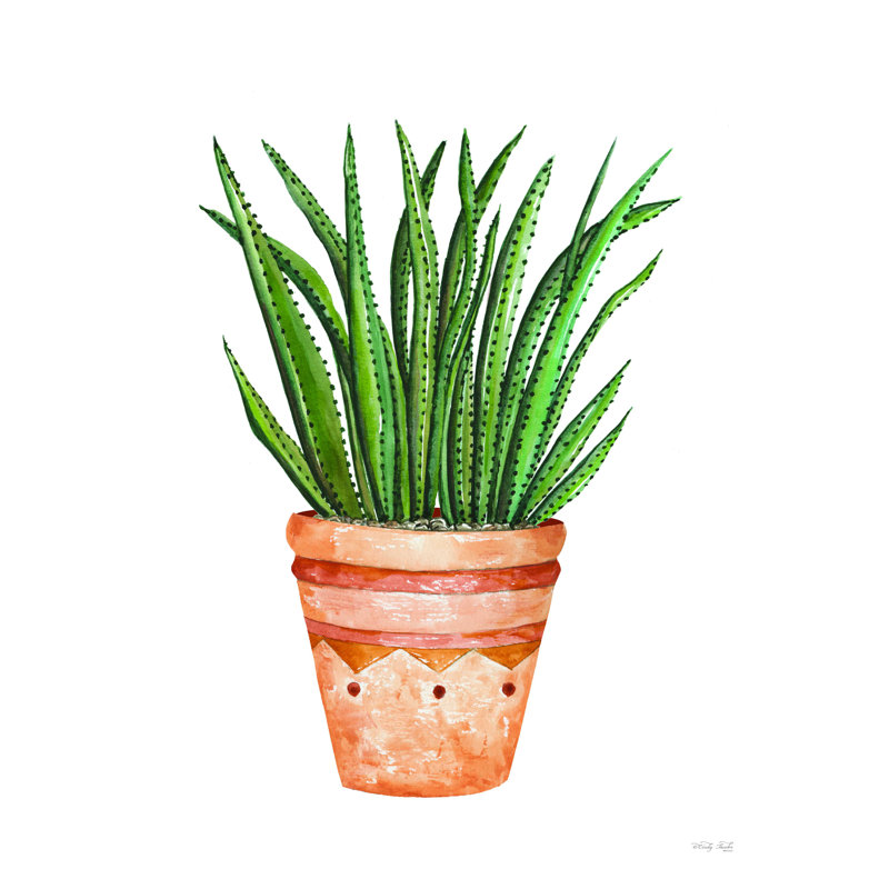 Aztec Pot II - Imprimé, H 48 po x l 36 po
