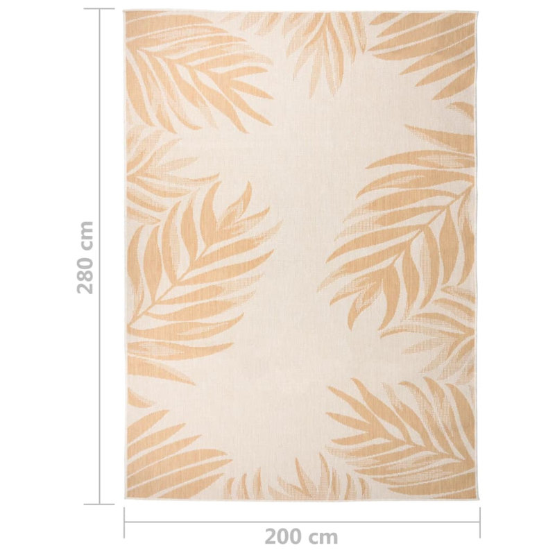 Hordville Floral Hand Woven Indoor / Outdoor Area Rug, Rectangle 200 x 280cm