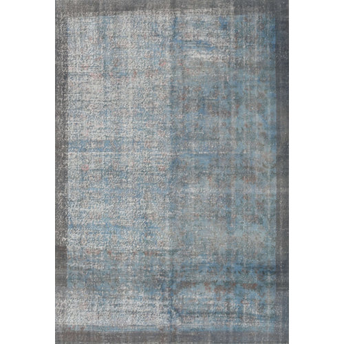 Bloomsbury Market Peristeronari Gray/Dusty Blue Rug | Wayfair