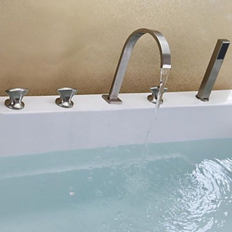 Juno Roman Mono Bathtub Filler with Hand Held Shower