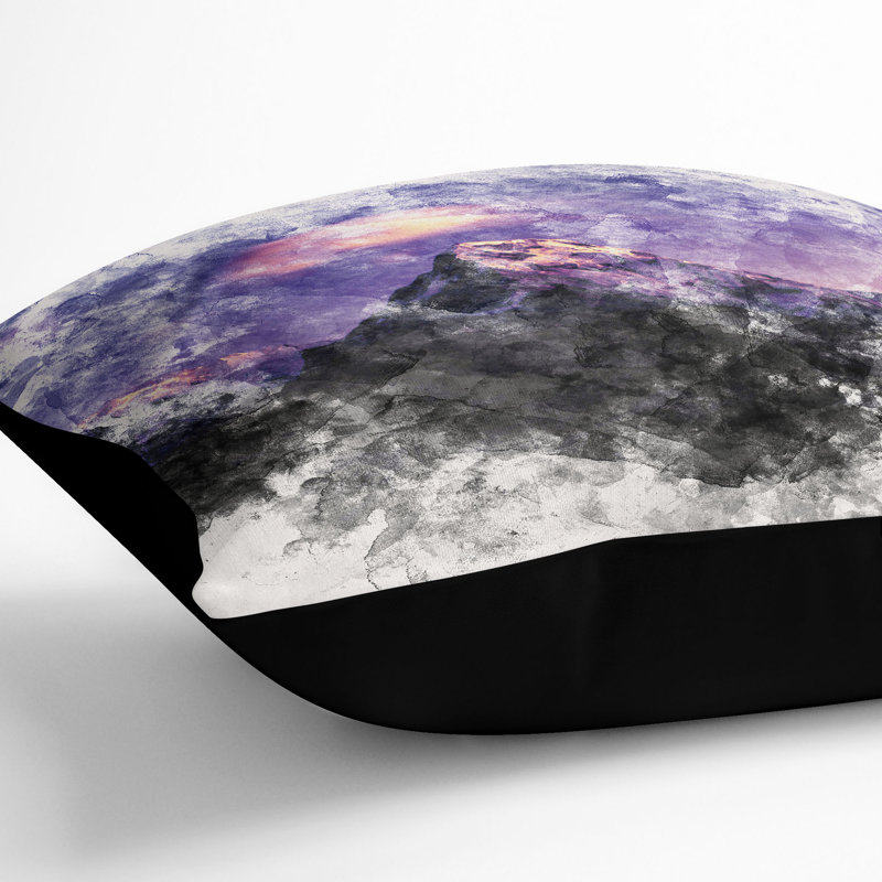 Square Cushion, Black, 40cm H x 40cm W x 15cm D