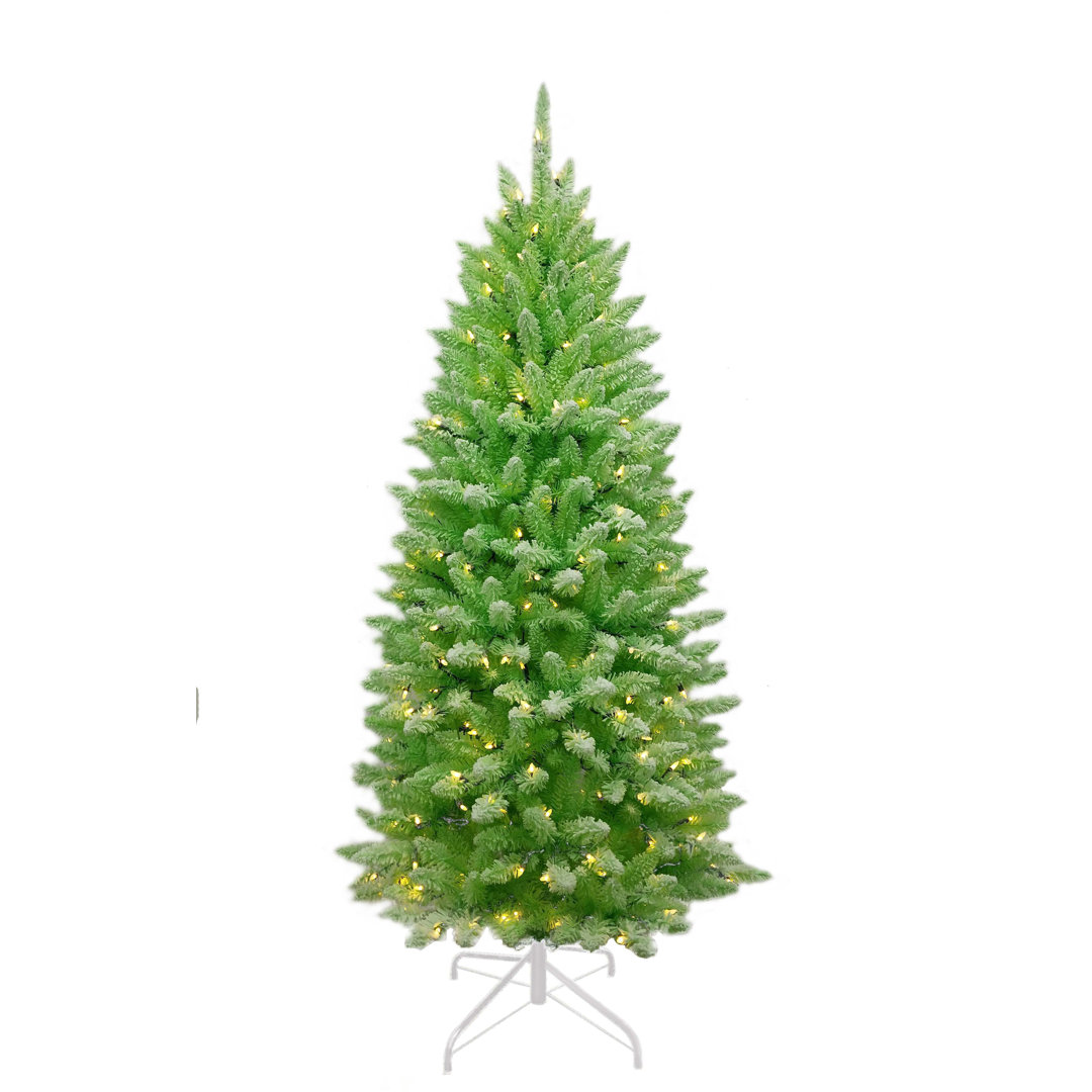 Künstlicher Weihnachtsbaum 213 cm Grün mit 400 LED-Leuchten und Ständer