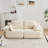 Modern Memory Foam Compressed Sofa,2 Seater Large Sectional Couches For Living Room,Pet-Friendly Cloud Modular Sectional Sofa,Corduroy Fabric,Extra Deep Loveseat,No Assembly Required-1523595199