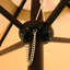 Parasol double en tissu pour patio - base taupe 15 x 9 pi