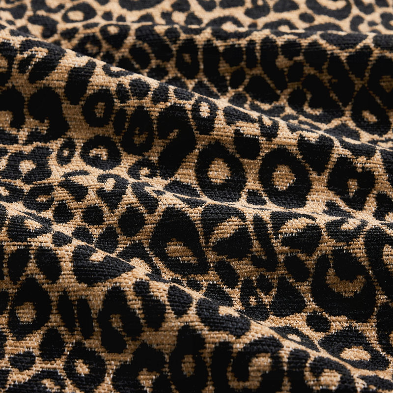 Comfy Chenille Leopard Printing Loveseat Sofa with Movable Ottomans, Ergonomic Design, and Easy Assembly for Modern Living Rooms