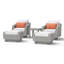 Cannes 5 Piece Club Seating Group with Cushions-1419428958