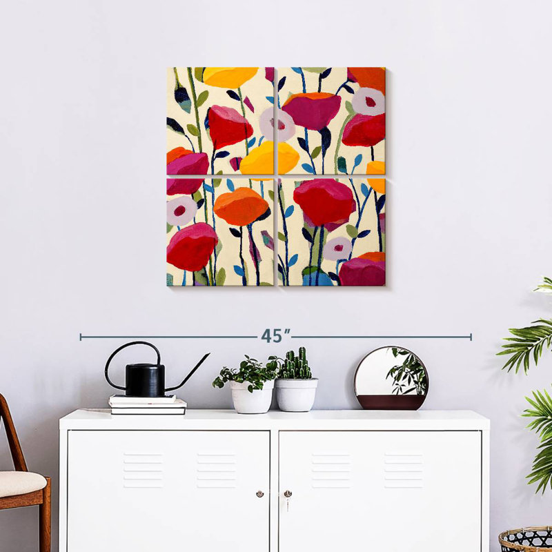 Harnek Bursting Poppies, H 26 po x l 26 po