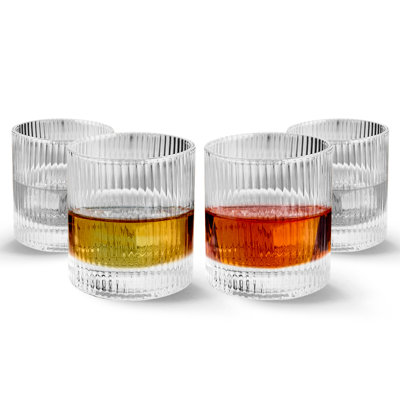 Verre droit rétro Vintage - 10 oz - ensemble de 4