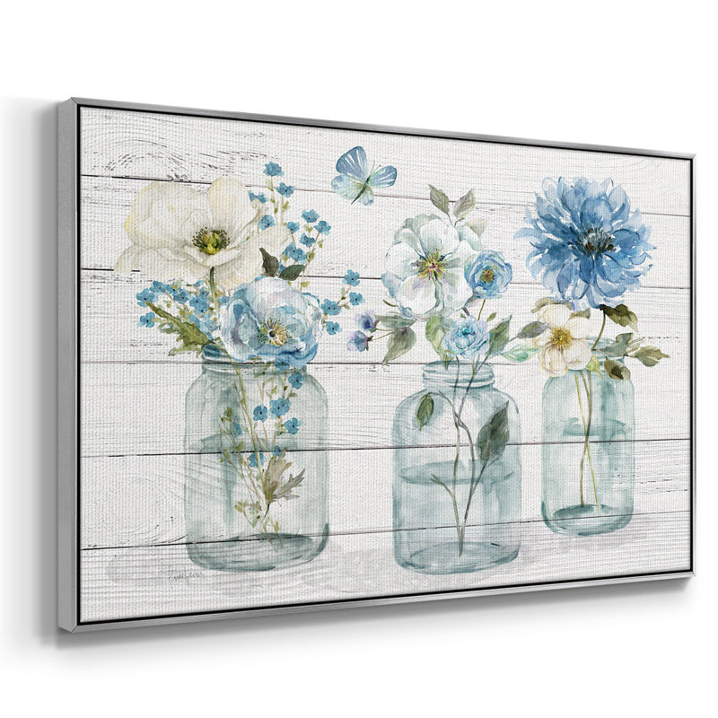 «Bottled Blues», reproduction d'art sur toile, H 25 po x l 37 po x P 2 po, Argent
