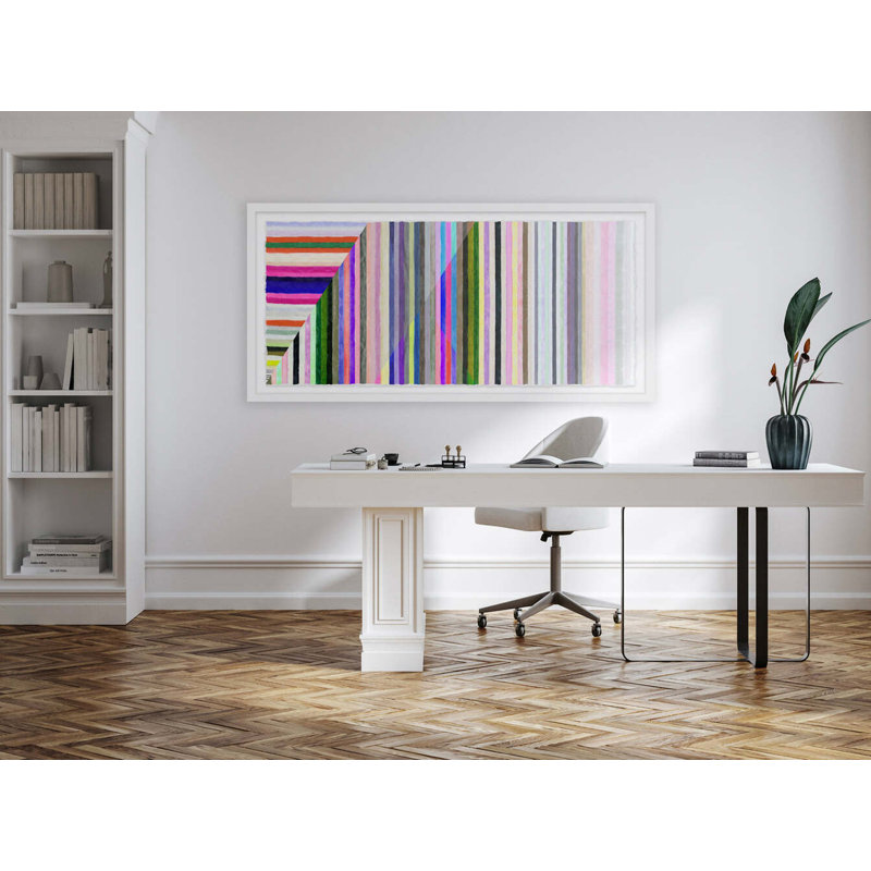Everything You Can Imagine Is Real By Kristi Kohut, 17" H x 30" W, White Wood