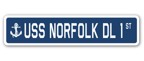 Plaque de rue Norfolk Dl 1 en plastique robuste 4 po x 18 po
