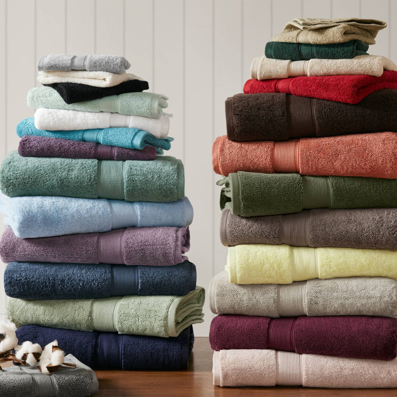 Ensemble de serviettes 100% coton absorbant 800GSM, Brun
