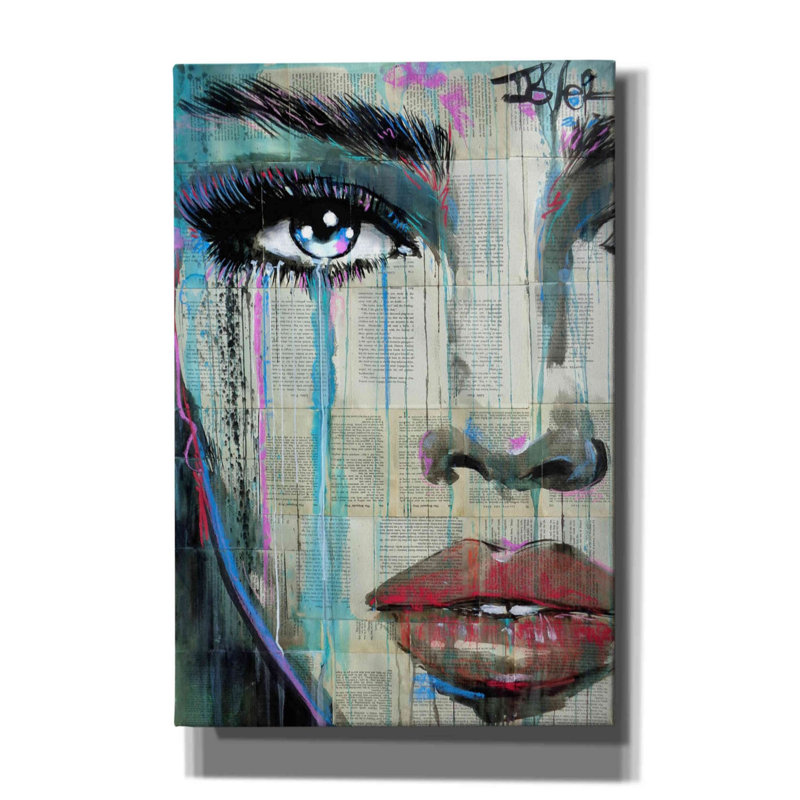 «Faraway» par Loui Jover, toile, art mural, H 18 po x l 12 po x P 0,75 po