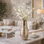 Glass Vase with Elegant Glam Design and Decorative Textured Accent for a Stylish Modern Look-319488278