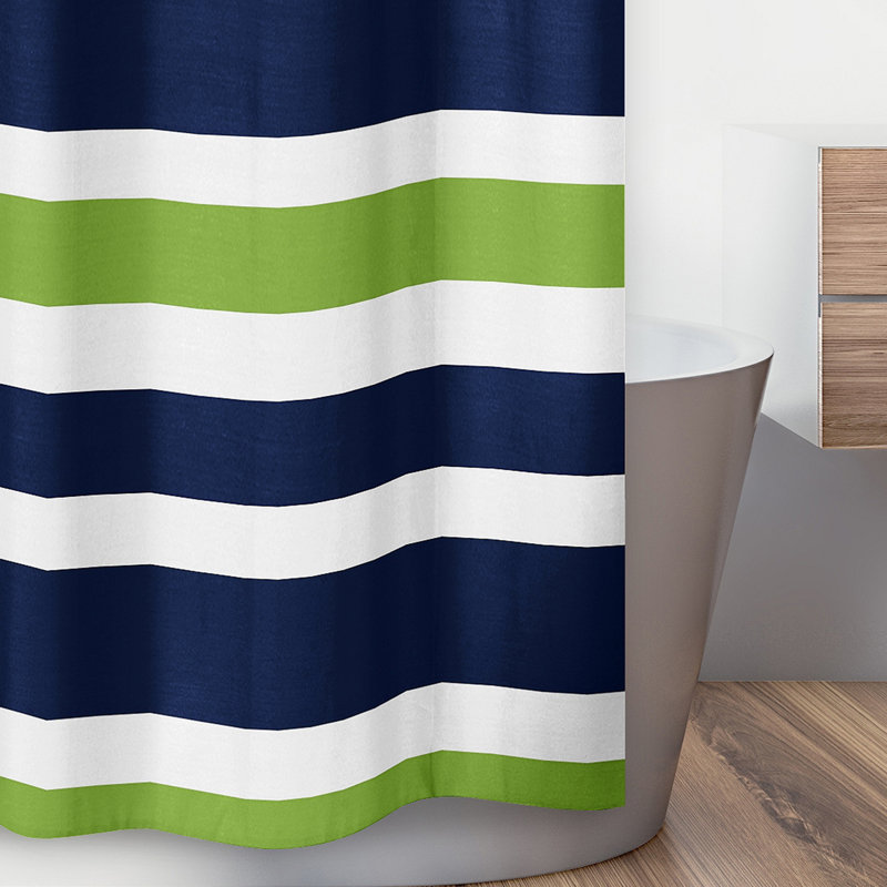 Rayure en microfibre brossée simple, Bleu / vert
