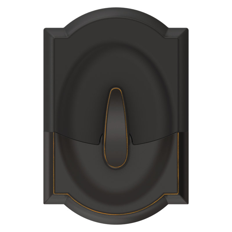 Schlage Touch Keyless Touchscreen Deadbolt with Camelot Trim, Aged Bronze
