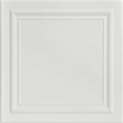 Carreau de plafond en polystyrène à collage 1,6 pi x 1,6 pi Line Art