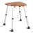 Adjustable Height Fan-shaped Bamboo Shower Chair