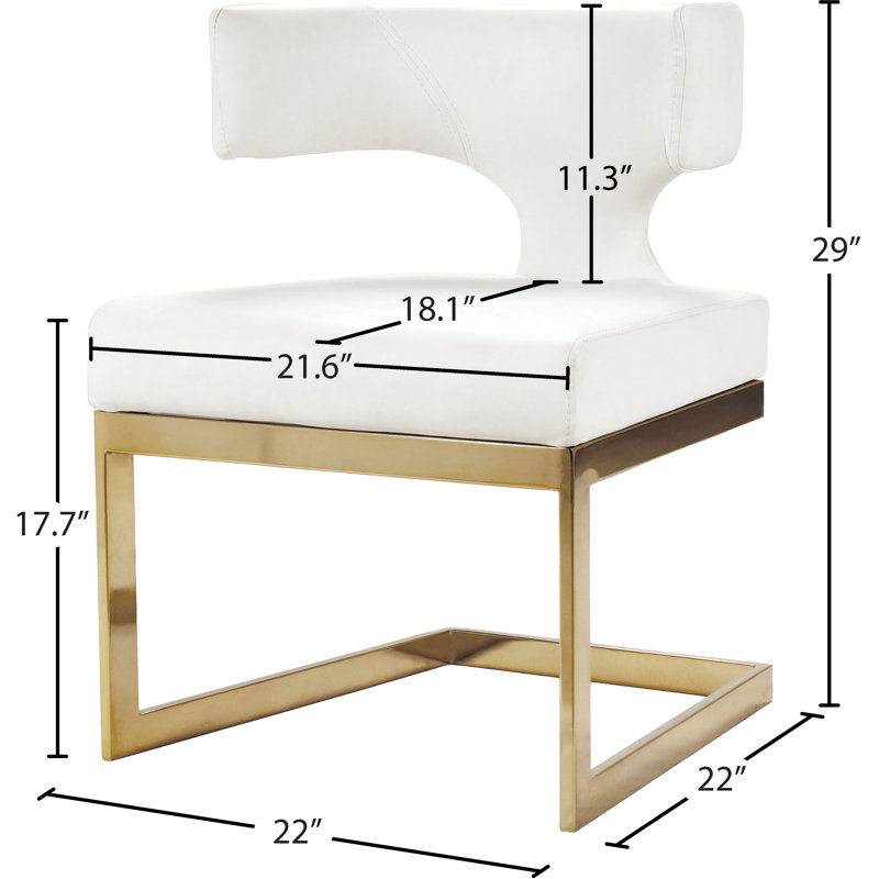 Chaise d'appoint Alexandra, Doré