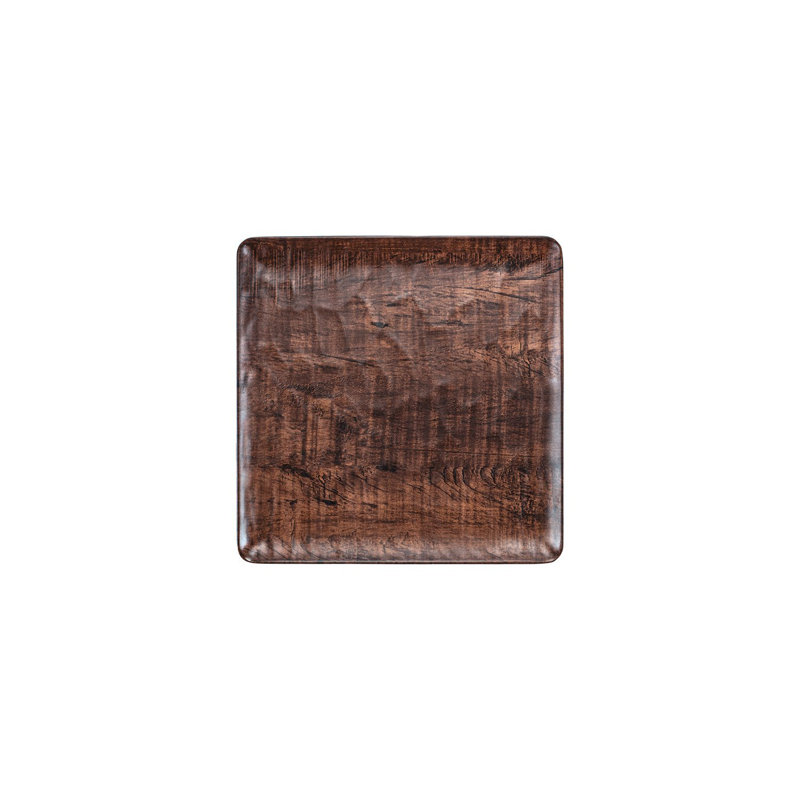 Assiette carrée en composite Turgla EcoGrain 10,25 po x 10,25 po (ensemble de 2)