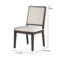 Chaise d'appoint rembourrée beige Zaedin