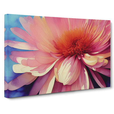 Chrysanthemum Watercolour Flower Vol.3 - Wrapped Canvas