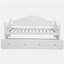 Lit de jour simple blanc avec couchette