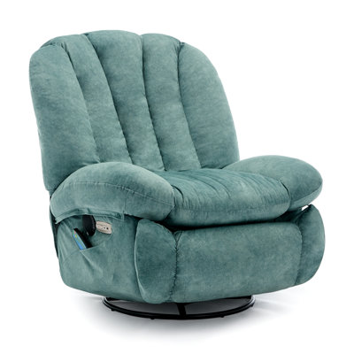 Elisbeth Premium Electric Recliner Chair with Adjustable Heating, Multi-Mode Vibration Massage, 360° Swivel & Power Tilt Function