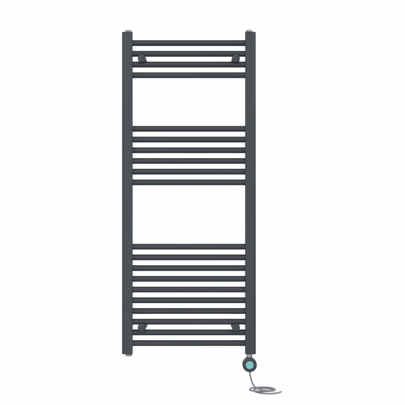 Arlandria Straight Towel Rail Heated Towel Rails, 120cm H x 50cm W x 3cm D, Anthracite