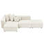 Corduroy Upholstered Living Room , Sectional In Beige Comfortable - Area-349053960-349053965