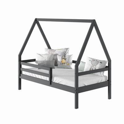 Lit simple gris foncé A-Frame
