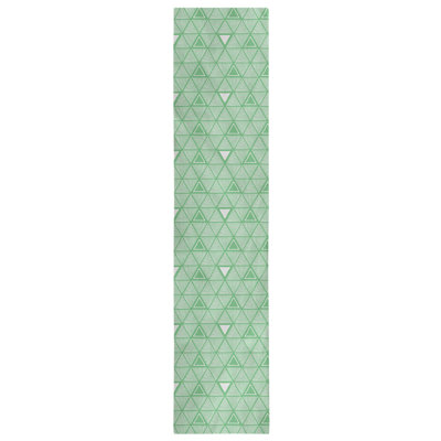 Classic Hand Drawn Triangles Table Runner
