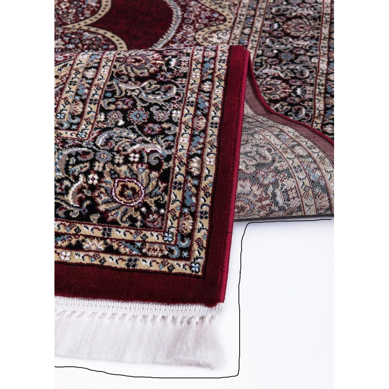 Floral Indoor Doormat, Red