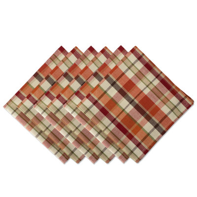 Vannote Cotton Plaid Square Napkin