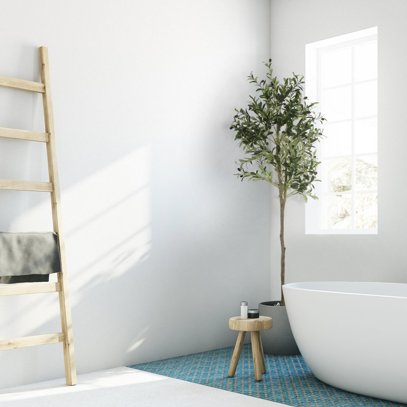 Faux olivier en pot, H 70,8 po x l 12 po
