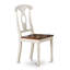 L'ensemble de table de cuisine 5 pièces pour 4 personnes comprend une table ronde avec piédestal et 4 chaises de salle à manger, babeurre et cerise-1247586734-1228959441-1275752887