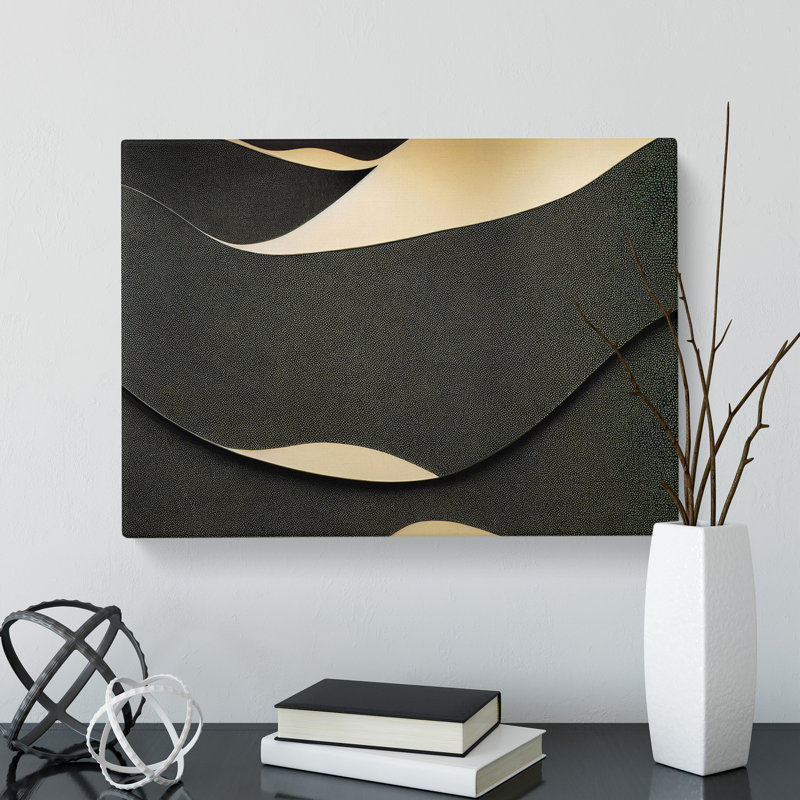 Swell Modern Abstract Art - Wrapped Canvas, 50cm H x 76cm W x 3cm D
