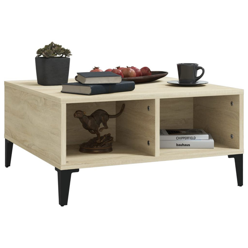 Alexzandre Coffee Table with Storage, Sonoma Oak/Black