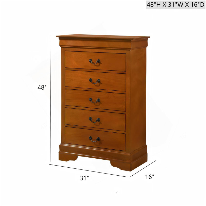 Commode Louisphillipe G02160-CH, chêne, Chêne