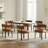 PU Leather Upholstered Solid Wood Dining Chair Side Chair-604761815