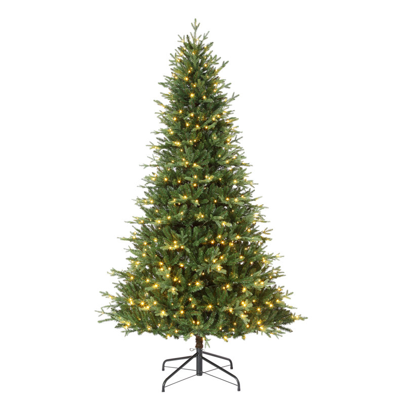 7.5' Lighted Artificial Fir Christmas Tree