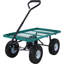 Chariot de jardin en acier, côtés amovibles en maille d'acier, 3 pieds cubes, capacité de 550 lb-126743770