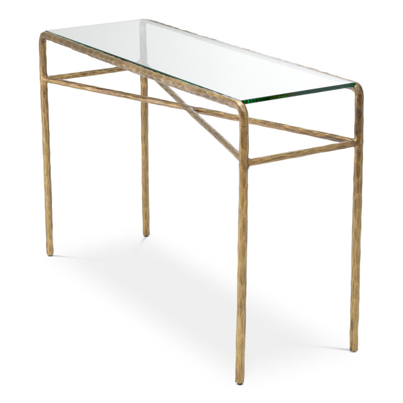 47.05'' W Glass Console Table
