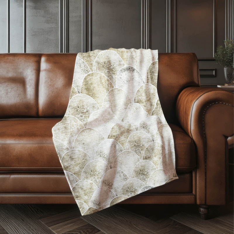 Jeté Sherpa ASB594 moderne lavable à la machine Addison, Beige
