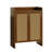 Tall Rattan Shoe Cabinet with Doors, 6-Tier Shoe Storage Cabinet with Adjustable Shelves, Wooden Freestanding Shoe Organizer Shoe Cabinet for Entryway,Hallway,Living Room-1820699538