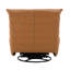 Fauteuil inclinable Talmon avec pivot, similicuir orange