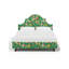 Red from Scalamandre Crafted by Cloth & Company Geneva Platform Bed in Pattern-89159693-89159702